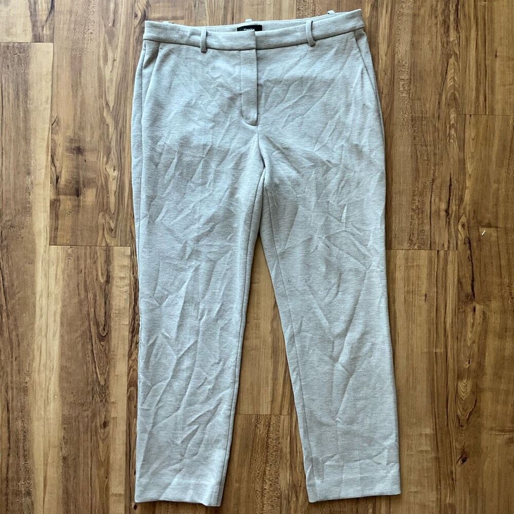Theory Womens Flat Front Solid Casual Skinny Crea… - image 2